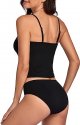 Women's Sport One-Piece Swimsuit, Sport Crop Top Swimsuit with Shorts